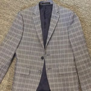 Boys Ralph Lauren plaid sear sucker blazer.